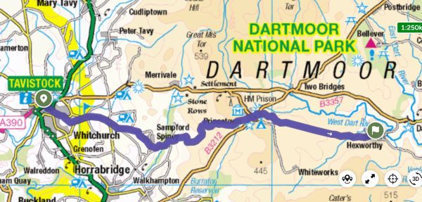The Dartmoor high moor way